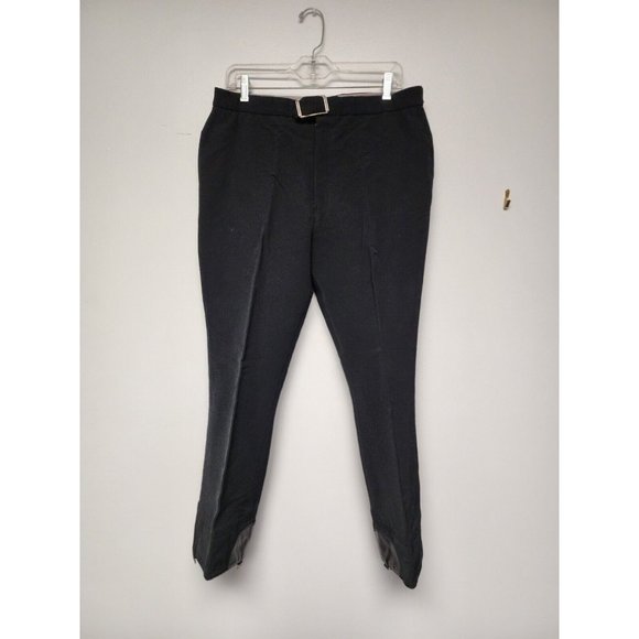 Edelweiss Other - Vintage Edelweiss Men's Small Black Wool Tuxedo Ski Pants